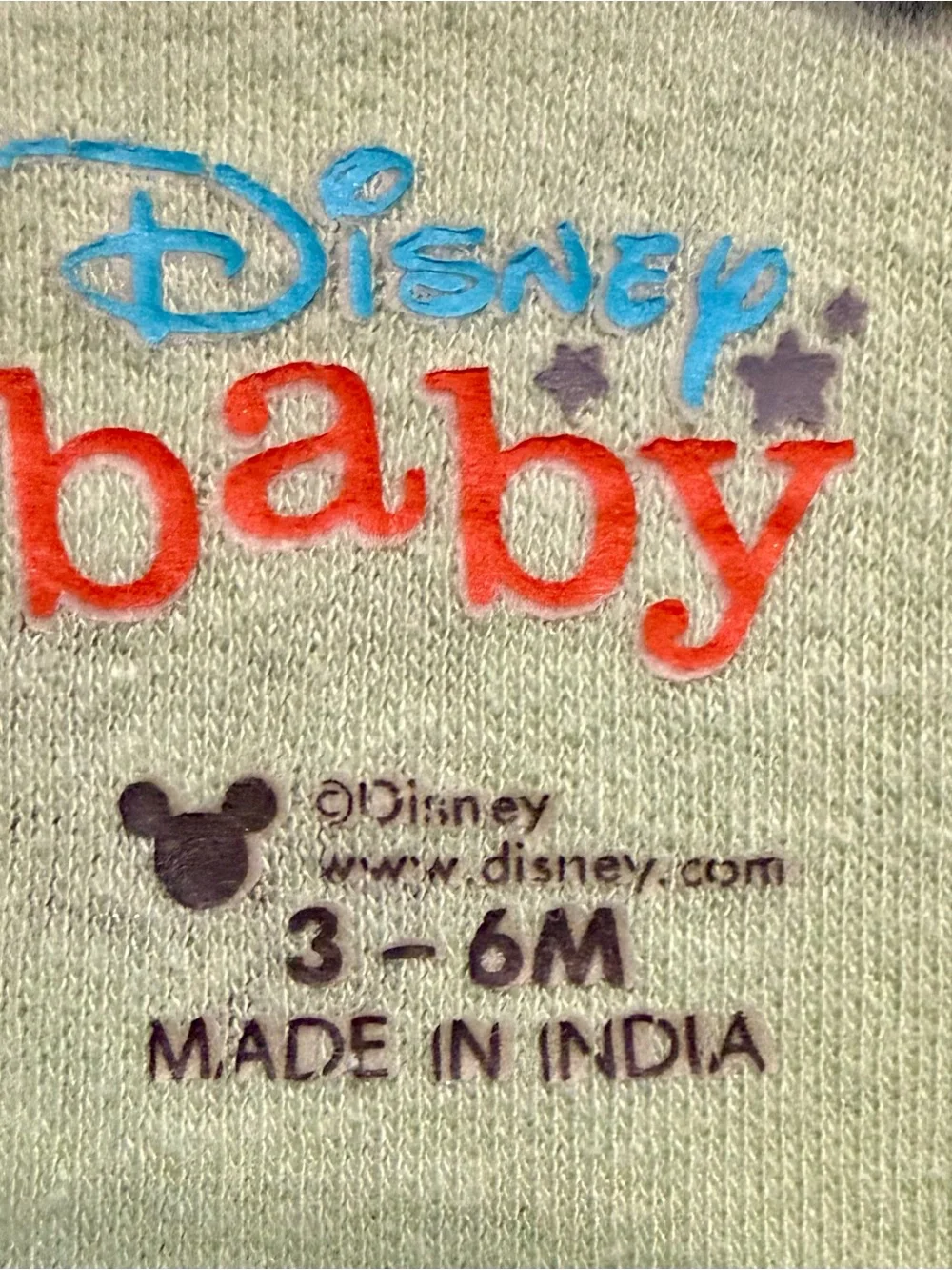 Disney Mint Green Minnie Mouse Print Baby Bodysuit with Pink & Blue Bows